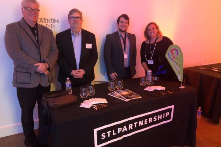 Jason Archer, STL Partnership Vice President of Business Development, Roger Schlueter, STL Partnership Business Development Officer, Zach Folk, STL Partnership Business Development Specialist, Janet Wilding, Vice President of 39North and Major Projects with STL Partnership