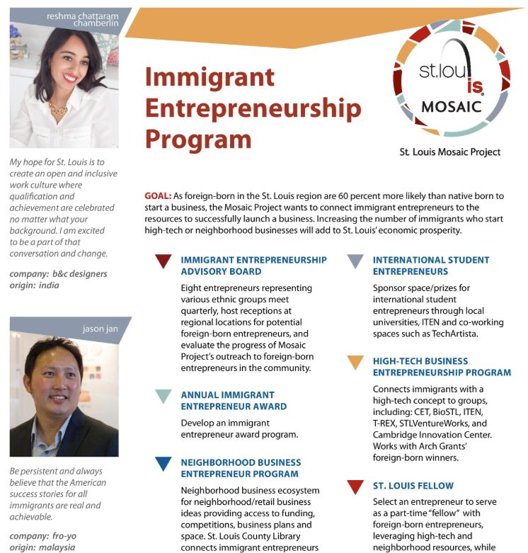 St. Louis Mosaic Project Immigrant Entrepreneurship Program