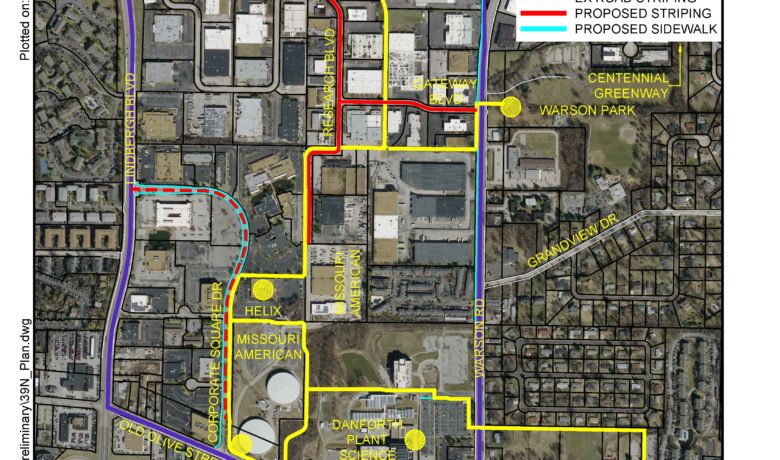 The Brickline (formerly known as Chouteau) and 39 North Greenways